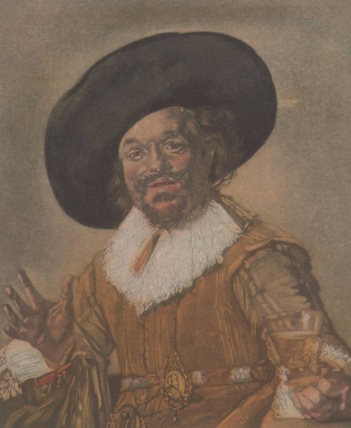 Vrolijke drinker  by Frans Everbag - Hand-Painted Oil Painting Reproduction