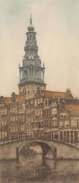 Zuiderkerk in Amsterdam by Frans Everbag Oil Painting