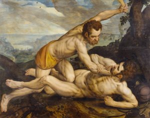 Cain and Abel by Frans Floris Oil Painting