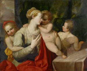 Caritas by Frans Floris Oil Painting