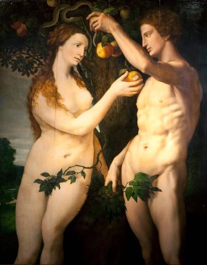 The Fall of Man by Frans Floris Oil Painting