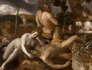 The Lamentation over Abel by Frans Floris Oil Painting