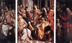 Jesus among the Doctors painting by Frans Francken I