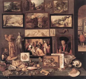 Art Room by Frans Francken II - Oil Painting Reproduction
