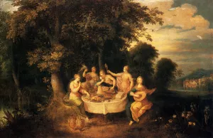 The Five Senses by Frans Francken II - Oil Painting Reproduction