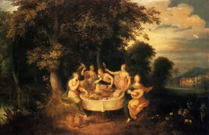 The Five Senses by Frans Francken II Oil Painting