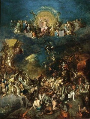 The Last Judgement by Frans Francken II Oil Painting