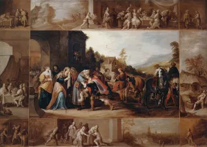 The Parable of the Prodigal Son by Frans Francken II Oil Painting