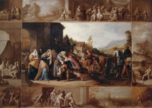 The Parable of the Prodigal Son Oil painting by Frans Francken II