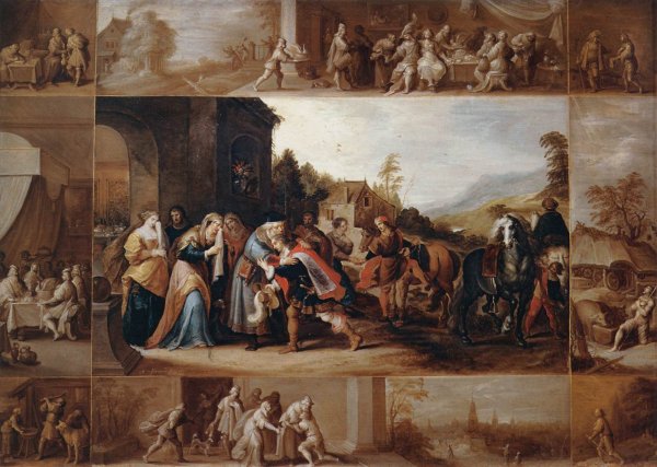 Main Product Photo of The Parable of the Prodigal Son Painting by Frans Francken II