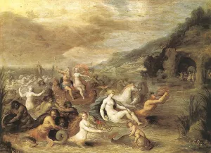 Triumph of Amphitrite by Frans Francken II Oil Painting