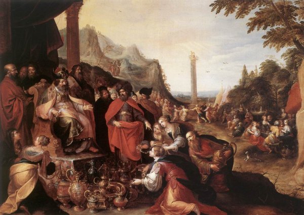 Main Product Photo of Worship of the Golden Calf Painting by Frans Francken II