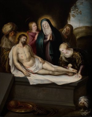 Lamentation of Christ by Frans Francken Oil Painting