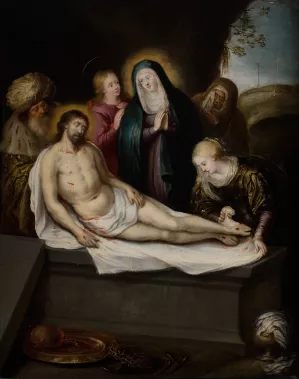 Lamentation of Christ by Frans Francken Oil Painting
