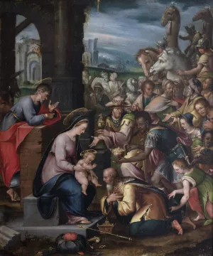 The Adoration of the Magi by Frans Francken The Elder Oil Painting