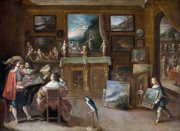 A visit to the Art Dealer  by Frans Francken The Younger - Hand-Painted Oil Painting Reproduction