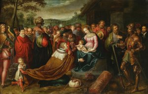 Adoration of the Magi by Frans Francken The Younger Oil Painting