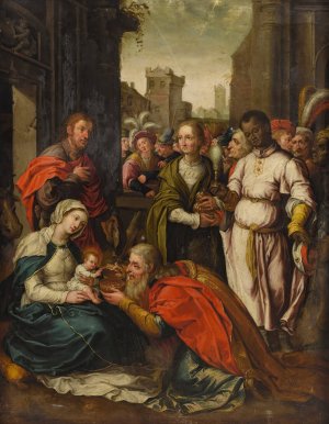 Adoration Of The Magi by Frans Francken The Younger Oil Painting