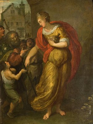Allegory of Generosity by Frans Francken The Younger Oil Painting