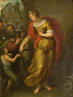 Allegory of Generosity by Frans Francken The Younger Oil Painting