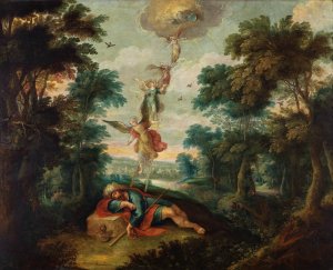 La Escala De Jacob by Frans Francken The Younger Oil Painting