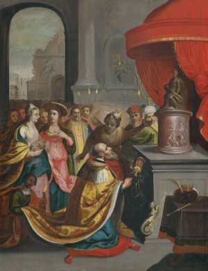 Solomon's Idolatry by Frans Francken The Younger Oil Painting