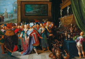 Solon and Croesus by Frans Francken The Younger Oil Painting