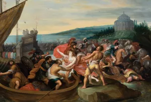 The Abduction of Helen by Frans Francken The Younger Oil Painting