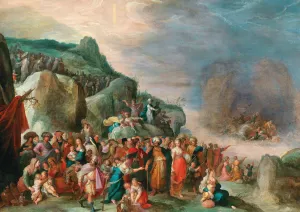 The Crossing of the Red Sea by Frans Francken The Younger Oil Painting