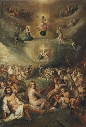The Day Of Judgement by Frans Francken The Younger Oil Painting