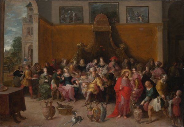 The Marriage at Cana  by Frans Francken The Younger - Hand-Painted Oil Painting Reproduction