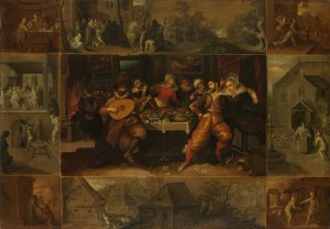 The Parable of the Prodigal Son by Frans Francken The Younger Oil Painting