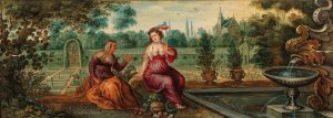 Vertumnus and Pomona by Frans Francken The Younger Oil Painting