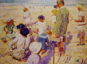 In the Sun by Frans Gaillard Oil Painting