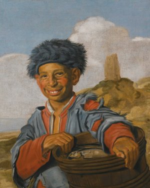 The Laughing Fisher Boy by Frans Hals (Follower) Oil Painting