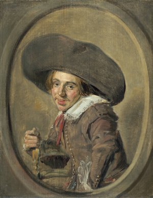 A Young Man in a Large Hat by Frans Hals Oil Painting