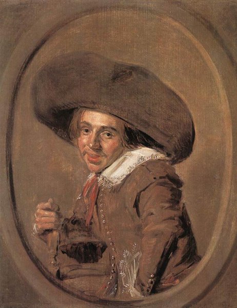 A Young Man in a Large Hat by Frans Hals - Hand-Painted Oil Painting Reproduction