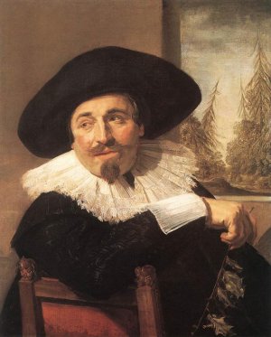 Isaac Abrahamsz Massa Oil painting by Frans Hals