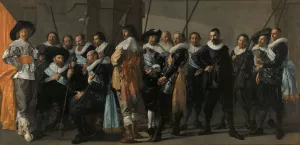 Militia Company of District XI under the Command of Captain Reynier Reael, Known as 'The Meagre Company' by Frans Hals Oil Painting