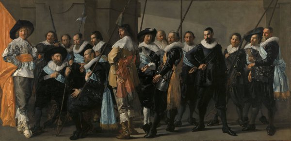 Militia Company of District XI under the Command of Captain Reynier Reael, Known as 'The Meagre Company' by Frans Hals - Hand-Painted Oil Painting Reproduction