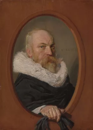 Petrus Scriverius Oil painting by Frans Hals