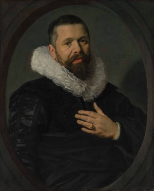 Portrait of a Bearded Man with a Ruff by Frans Hals Oil Painting
