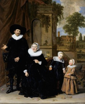Portrait of a Dutch Family by Frans Hals Oil Painting
