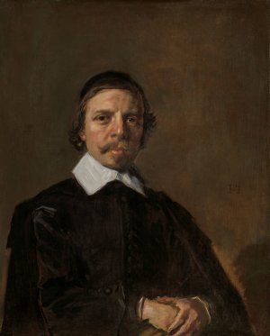 Portrait of a Man, possibly a Clergyman by Frans Hals Oil Painting
