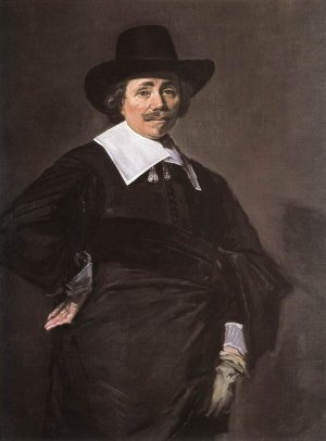 Portrait of a Standing Man Oil painting by Frans Hals