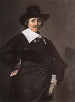 Portrait of a Standing Man Oil painting by Frans Hals