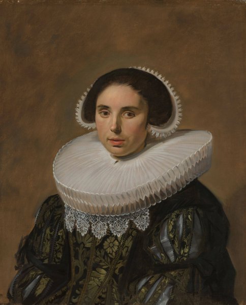 Portrait of a Woman  by Frans Hals - Hand-Painted Oil Painting Reproduction