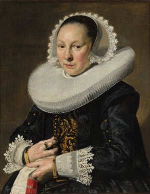 Portrait of a Woman, probably Aeltje Dircksdr. Pater by Frans Hals Oil Painting