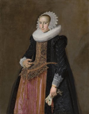 Portrait of Aletta Hanemans by Frans Hals Oil Painting