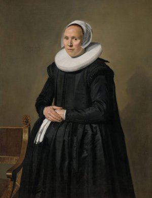 Portrait of Feyntje van Steenkiste by Frans Hals Oil Painting